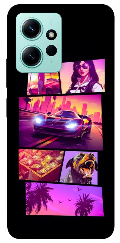 Чохол itsPrint GTA vibes для Xiaomi Redmi Note 12 4G, ігри, купити оптом з доставкою