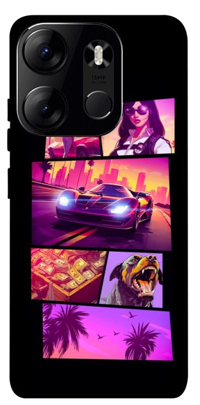 Чохол itsPrint GTA vibes для Tecno Spark Go 2023, ігри, купити оптом з доставкою