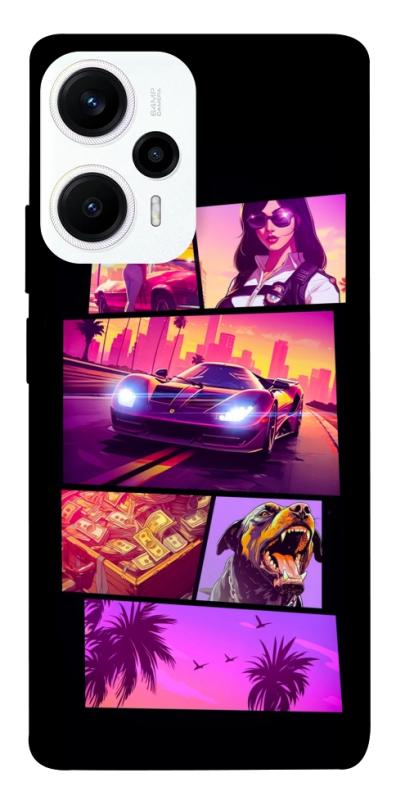 Чохол itsPrint GTA vibes для Xiaomi Poco F5 / Note 12 Turbo, ігри, купити оптом з доставкою