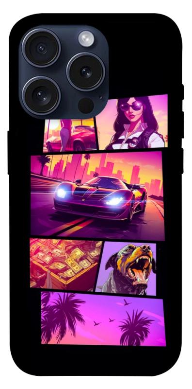 Чохол itsPrint GTA vibes для Apple iPhone 15 Pro (6.1"), ігри, купити оптом з доставкою