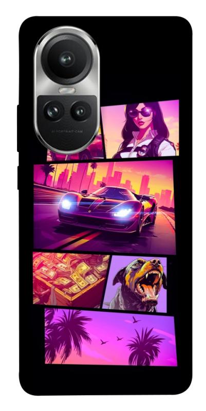Чохол itsPrint GTA vibes для Oppo Reno 10, ігри, купити оптом з доставкою
