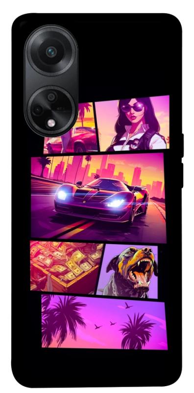 Чохол itsPrint GTA vibes для Oppo A58 4G, ігри, купити оптом з доставкою