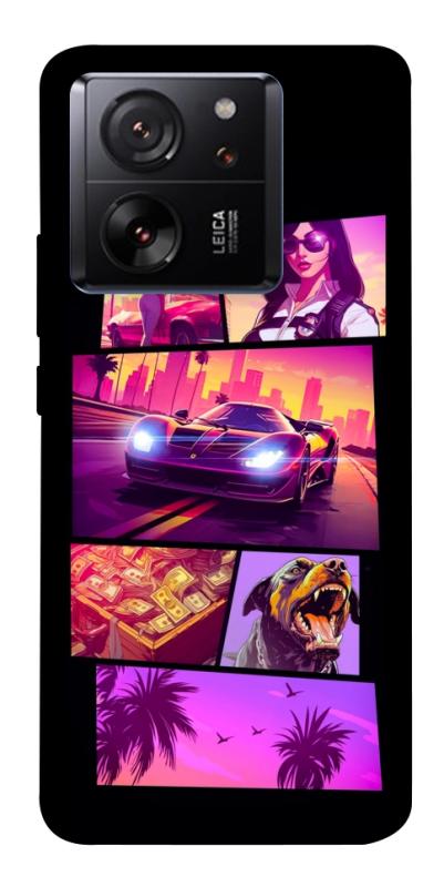 Чехол itsPrint GTA vibes для Xiaomi 13T, игры, купить оптом с доставкой