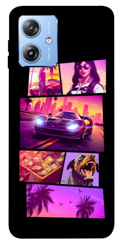 Чохол itsPrint GTA vibes для Motorola Moto G84, ігри, купити оптом з доставкою