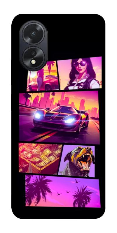 Чохол itsPrint GTA vibes для Oppo A38, ігри, купити оптом з доставкою