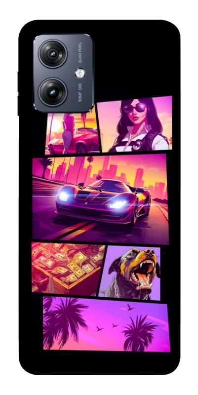 Чохол itsPrint GTA vibes для Motorola Moto G54, ігри, купити оптом з доставкою