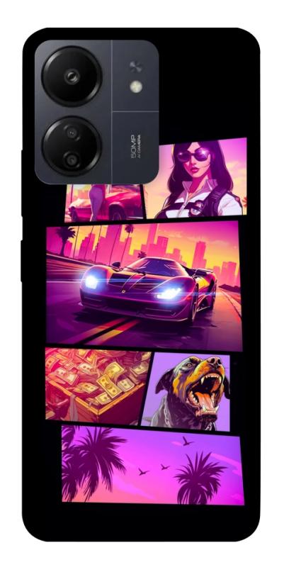 Чохол itsPrint GTA vibes для Xiaomi Redmi 13C, ігри, купити оптом з доставкою