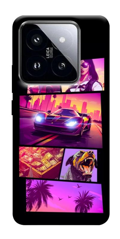 Чохол itsPrint GTA vibes для Xiaomi 14 Pro, ігри, купити оптом з доставкою