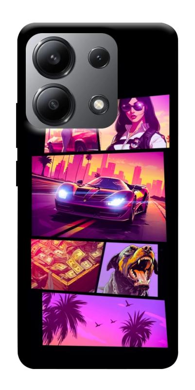 Чохол itsPrint GTA vibes для Xiaomi Redmi Note 13 4G, ігри, купити оптом з доставкою