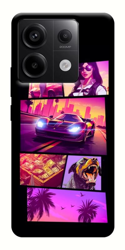 Чохол itsPrint GTA vibes для Xiaomi Redmi Note 13 Pro 4G, ігри, купити оптом з доставкою