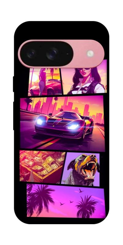Чехол itsPrint GTA vibes для Google Pixel 9, игры, купить оптом с доставкой