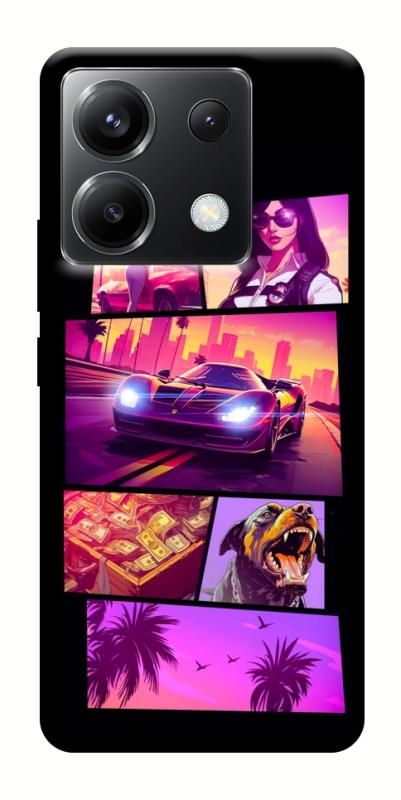 Чохол itsPrint GTA vibes для Xiaomi Poco X6, ігри, купити оптом з доставкою
