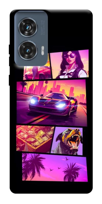 Чохол itsPrint GTA vibes для Motorola Edge 50 Fusion, ігри, купити оптом з доставкою