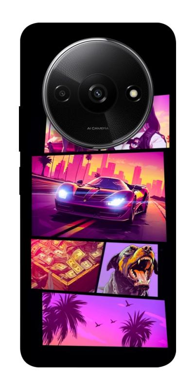 Чехол itsPrint GTA vibes для Xiaomi Redmi A3, игры, купить оптом с доставкой