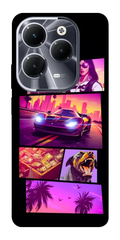 Чохол itsPrint GTA vibes для Infinix Hot 40, ігри, купити оптом з доставкою