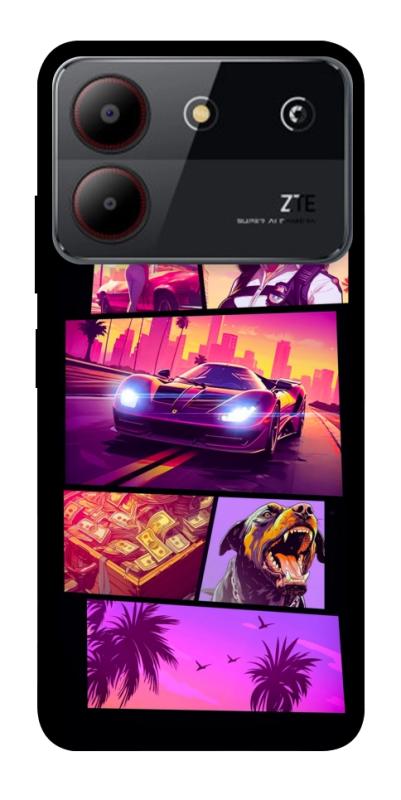 Чохол itsPrint GTA vibes для ZTE Blade A54 4G, ігри, купити оптом з доставкою