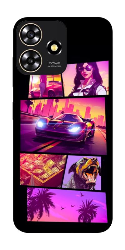 Чохол itsPrint GTA vibes для ZTE Blade A73 4G, ігри, купити оптом з доставкою