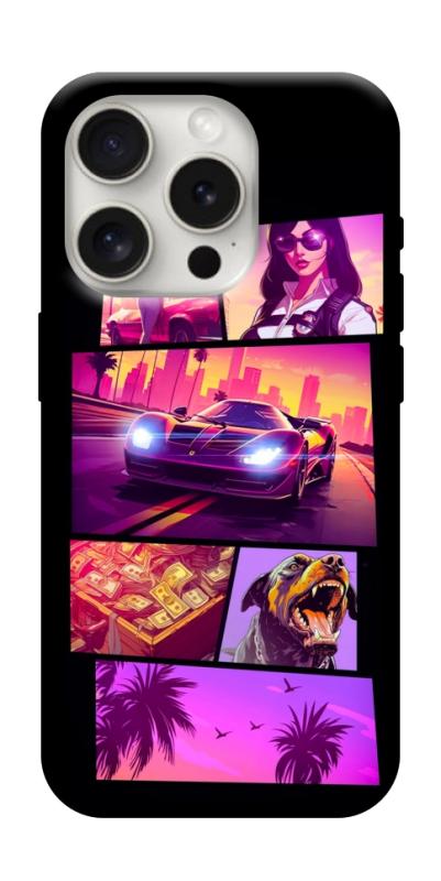 Чохол itsPrint GTA vibes для Apple iPhone 16 Pro (6.3"), ігри, купити оптом з доставкою