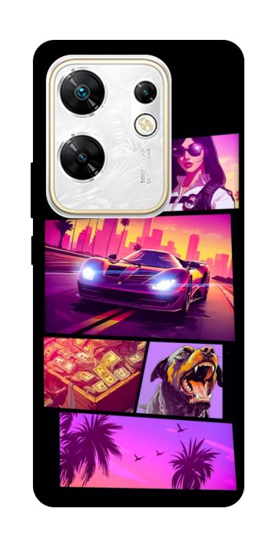 Чохол itsPrint GTA vibes для Infinix Zero 30 4G, ігри, купити оптом з доставкою