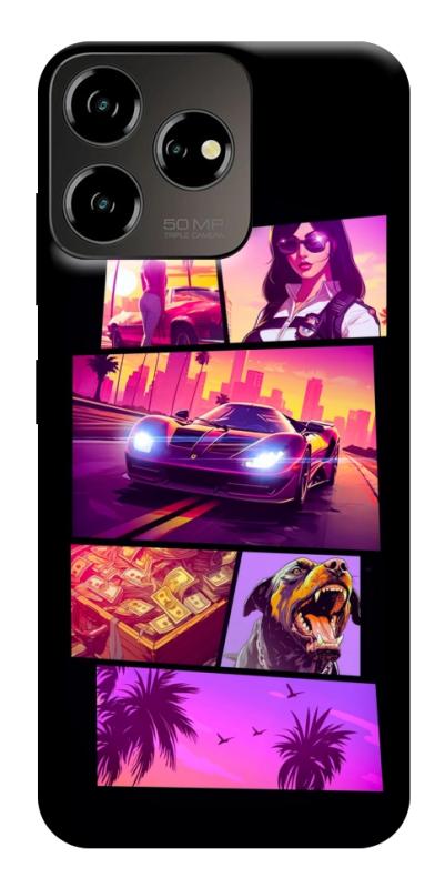 Чохол itsPrint GTA vibes для ZTE Blade V50 Desing 4G, ігри, купити оптом з доставкою