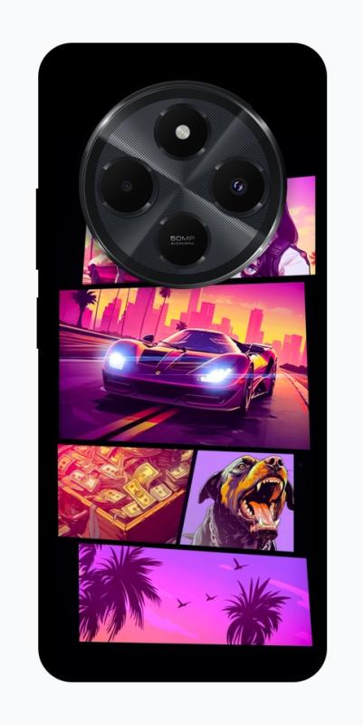 Чехол itsPrint GTA vibes для Xiaomi Redmi 14C / Poco C75, игры, купить оптом с доставкой