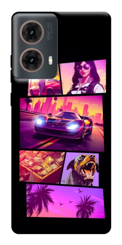 Чохол itsPrint GTA vibes для Motorola Moto G85, ігри, купити оптом з доставкою