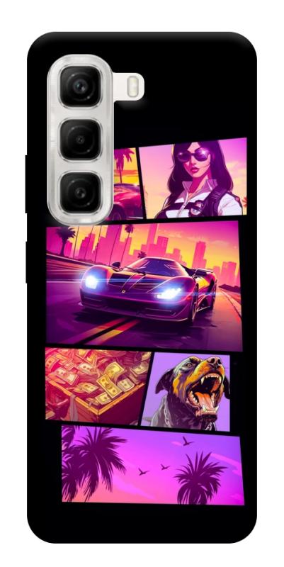 Чехол itsPrint GTA vibes для Infinix Hot 50 4G, игры, купить оптом с доставкой
