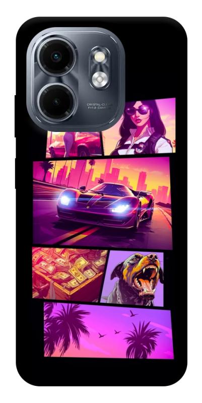 Чехол itsPrint GTA vibes для Infinix Smart 9 4G / Hot 50i, игры, купить оптом с доставкой