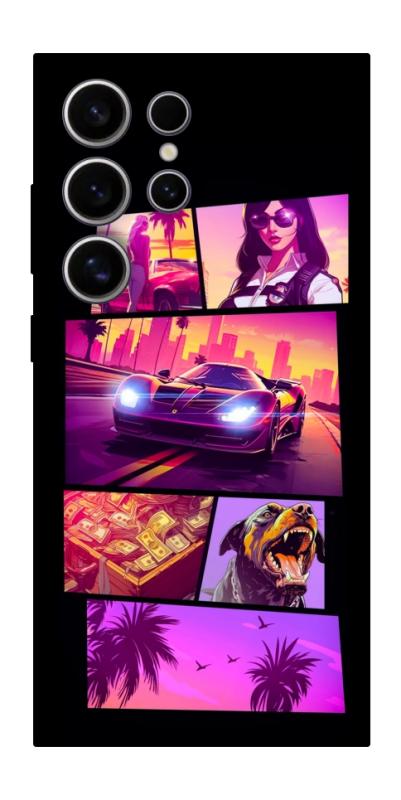 Чехол itsPrint GTA vibes для Samsung Galaxy S25 Ultra, игры, купить оптом с доставкой