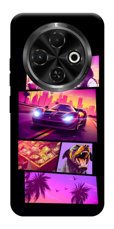 Чохол itsPrint GTA vibes для TECNO Spark 30C, ігри, купити оптом з доставкою