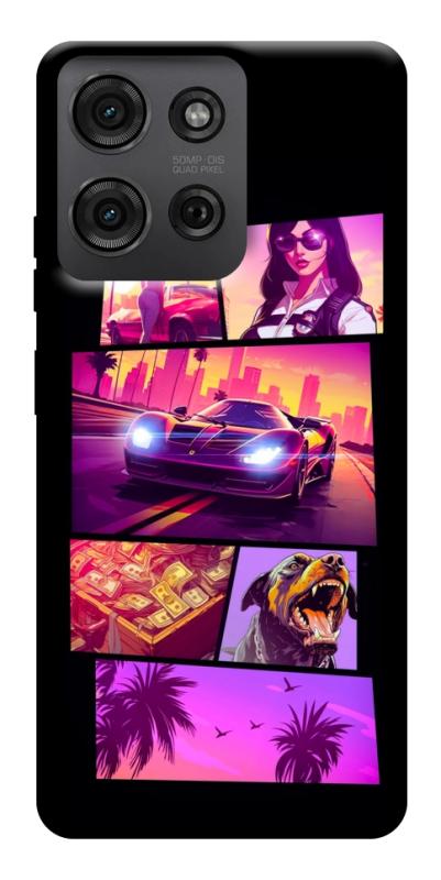 Чохол itsPrint GTA vibes для Motorola Moto G75 5G, ігри, купити оптом з доставкою