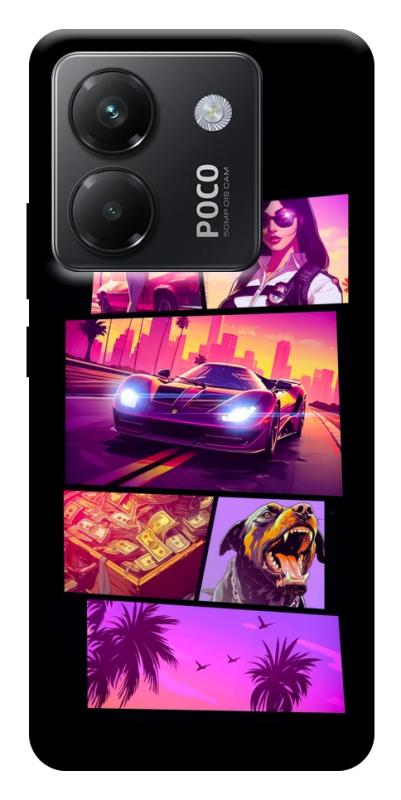 Чехол itsPrint GTA vibes для Xiaomi Poco M7 Pro 5G, игры, купить оптом с доставкой