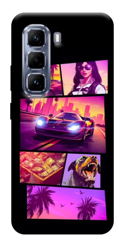 Чохол itsPrint GTA vibes для Infinix Hot 50 Pro, ігри, купити оптом з доставкою