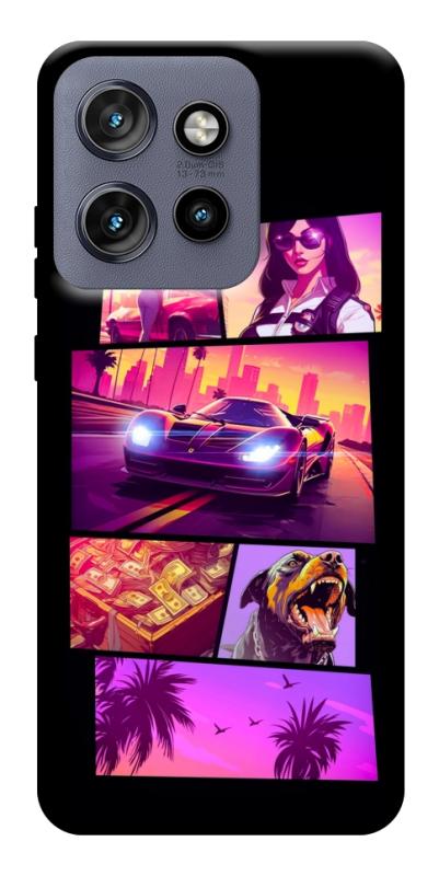 Чохол itsPrint GTA vibes для Motorola Edge 50 Neo, ігри, купити оптом з доставкою