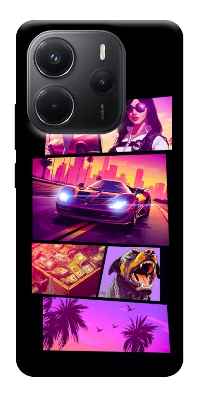 Чохол itsPrint GTA vibes для Xiaomi Redmi Note 14 4G (Europe version), ігри, купити оптом з доставкою