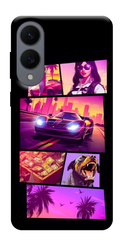 Чохол itsPrint GTA vibes для Samsung Galaxy S25 Edge, ігри, купити оптом з доставкою
