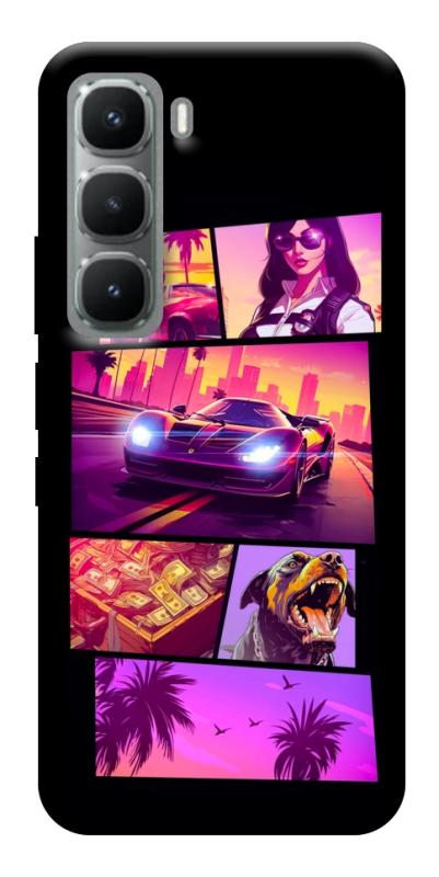 Чохол itsPrint GTA vibes для Infinix Hot 60i, ігри, купити оптом з доставкою