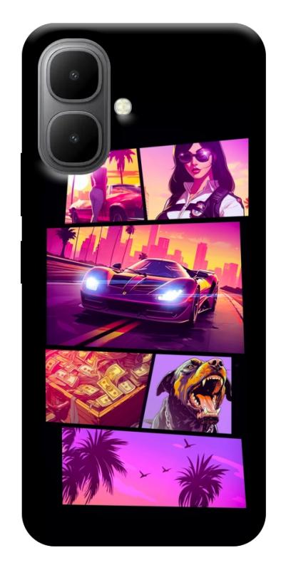 Чохол itsPrint GTA vibes для Infinix Smart 10, ігри, купити оптом з доставкою