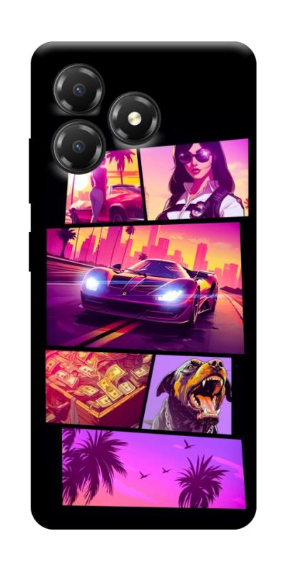 Чохол itsPrint GTA vibes для ZTE Blade A36, ігри, купити оптом з доставкою