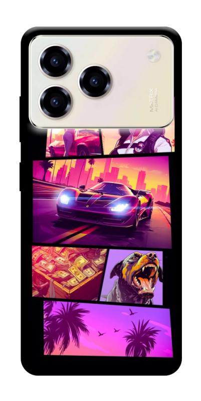 Чохол itsPrint GTA vibes для ZTE Blade A76, ігри, купити оптом з доставкою