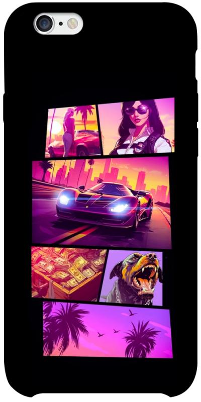 Чехол itsPrint GTA vibes для Apple iPhone 6/6s plus (5.5"), игры, купить оптом с доставкой