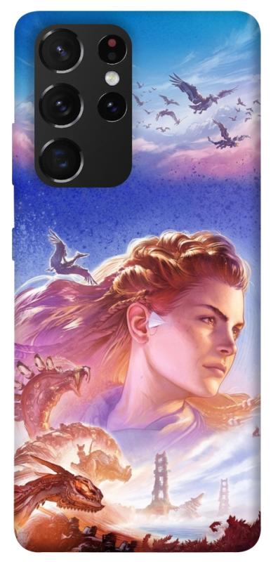 Чехол itsPrint Horizon zero dawn для Samsung Galaxy S21 Ultra, игры, купить оптом с доставкой