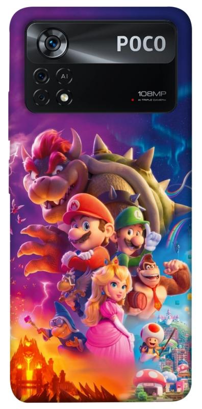 Чохол itsPrint Mario universe для Xiaomi Poco X4 Pro 5G, ігри, купити оптом з доставкою