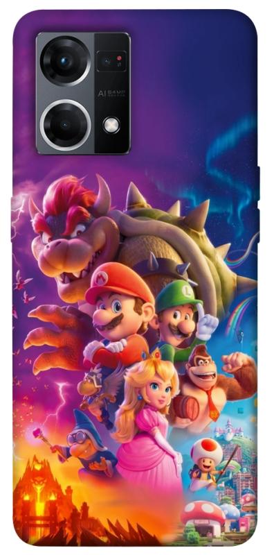 Чохол itsPrint Mario universe для Oppo Reno 7 4G, ігри, купити оптом з доставкою