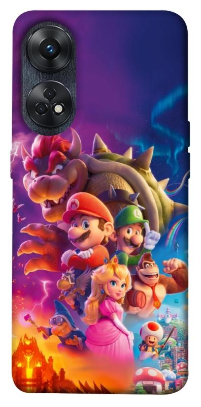 Чехол itsPrint Mario universe для Oppo Reno 8 T 4G, игры, купить оптом с доставкой