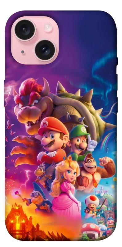 Чехол itsPrint Mario universe для Apple iPhone 15 (6.1"), игры, купить оптом с доставкой