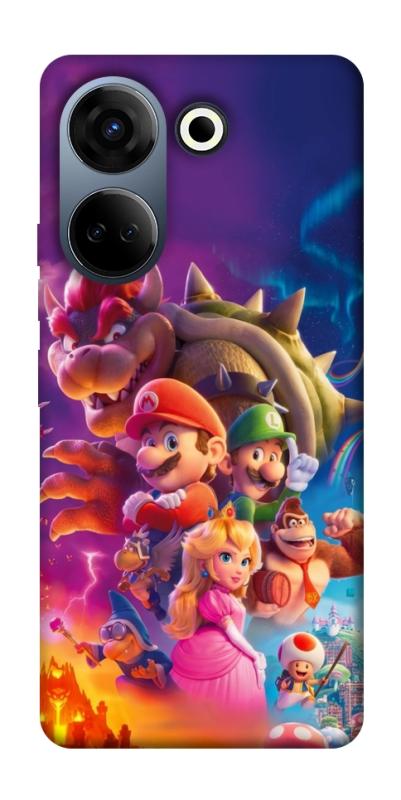 Чохол itsPrint Mario universe для TECNO Camon 20 Pro (CK7n), ігри, купити оптом з доставкою