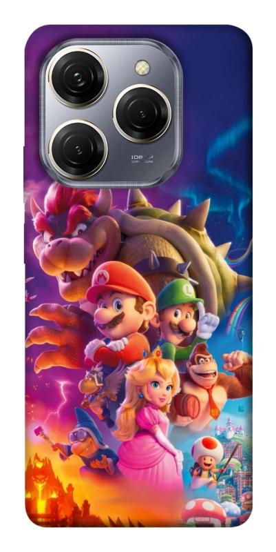 Чохол itsPrint Mario universe для TECNO Spark 20 Pro, ігри, купити оптом з доставкою