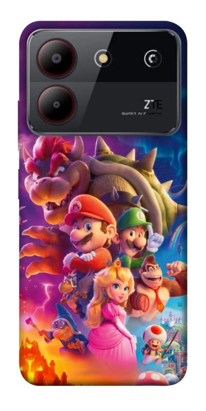 Чохол itsPrint Mario universe для ZTE Blade A54 4G, ігри, купити оптом з доставкою