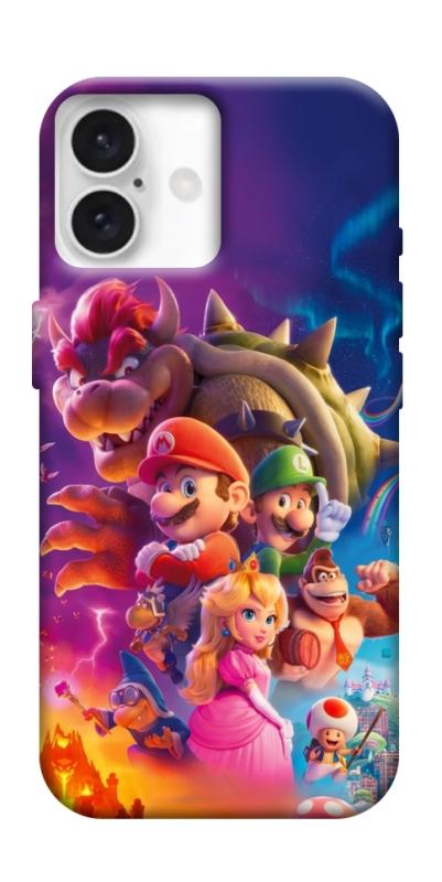 Чехол itsPrint Mario universe для Apple iPhone 16 Plus (6.7"), игры, купить оптом с доставкой